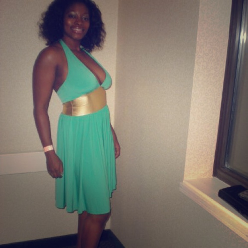 Green & Gold Halter